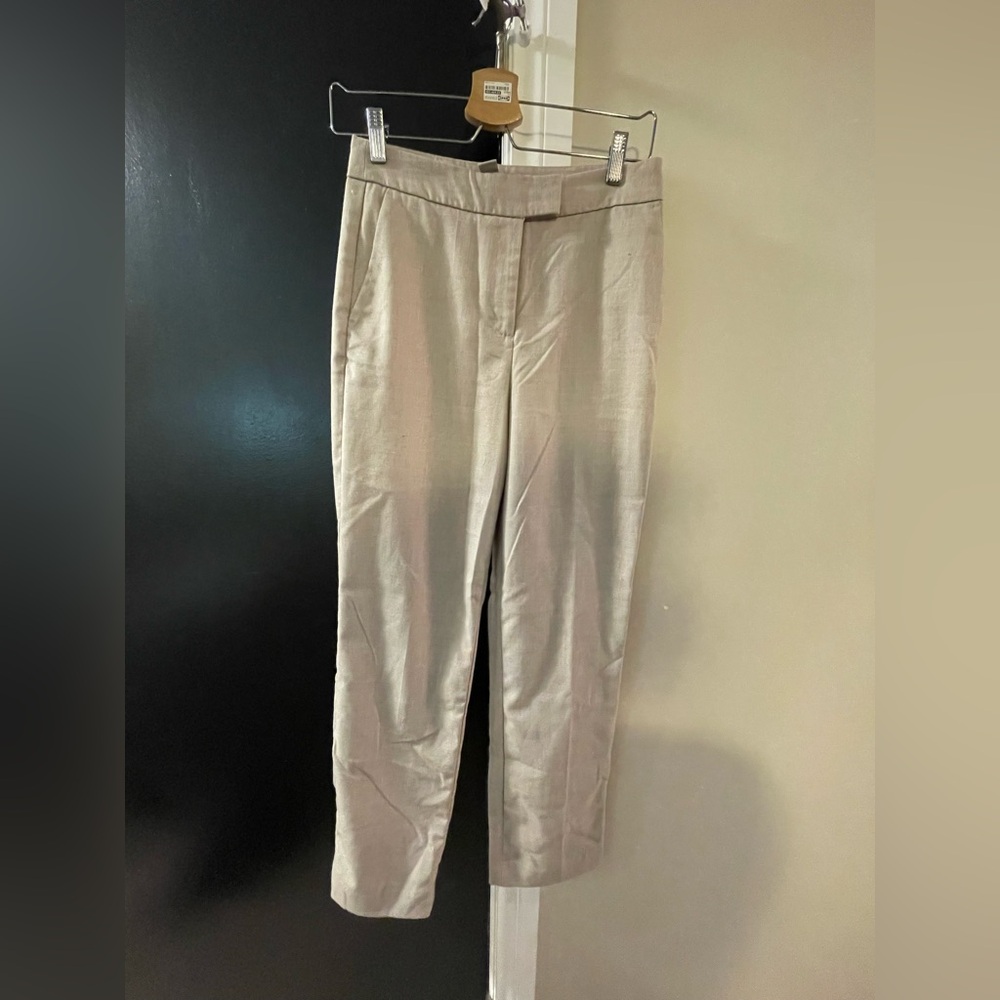 H&M women’s light cream trouser pants